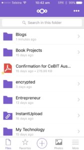 Nextcloud iOS app